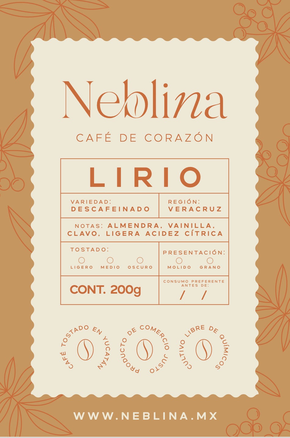 Café Lirio (Descafeinado)