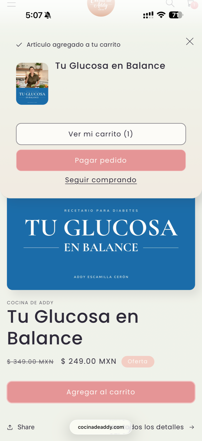 Tap “Pay for order”