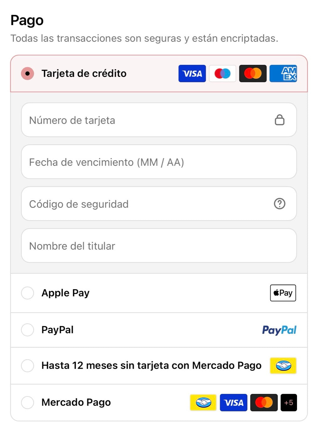 Enter your payment details